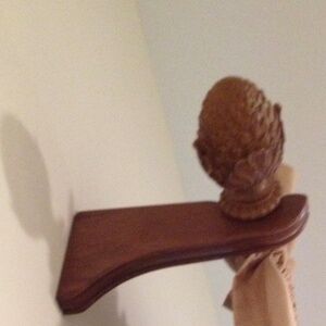 Pair of KIRSCH brackets for 1 3/8" rod , estate oak color